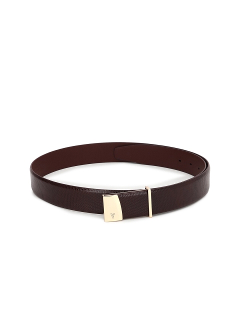 

Van Heusen Men Brown Textured Leather Belt