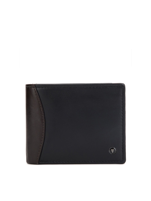 

Van Heusen Men Black & Brown Leather Two Fold Wallet