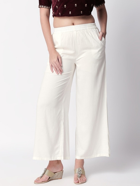

Ethnicity Women Off White Palazzos