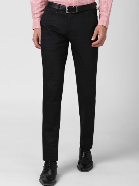 

Van Heusen Men Black Slim Fit Trousers