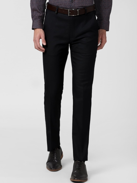 

Van Heusen Men Black Slim Fit Trousers