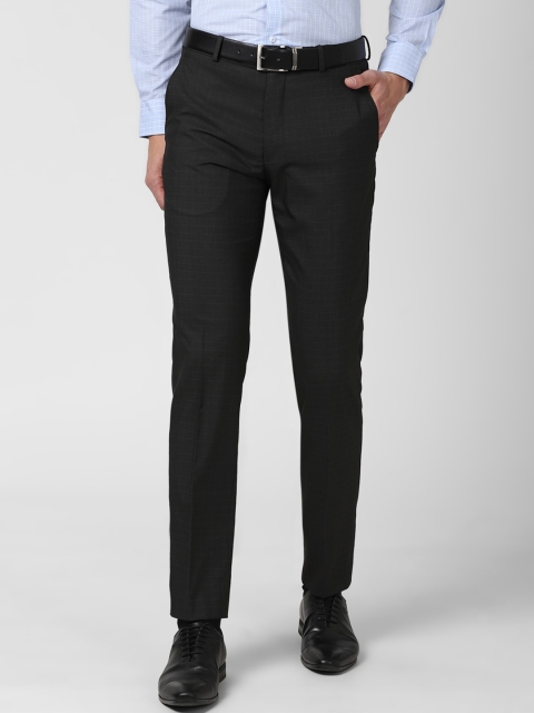 

Van Heusen Men Black Slim Fit Trousers