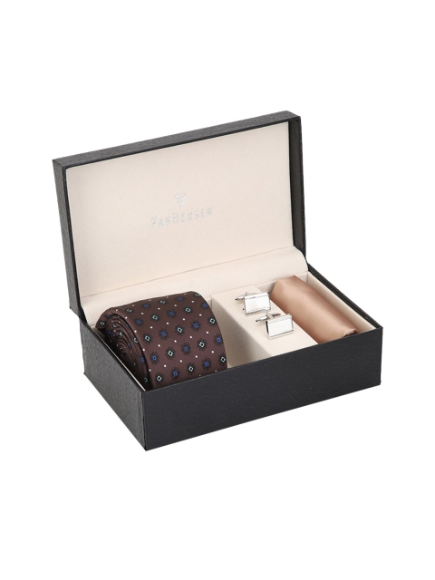 

Van Heusen Men Brown & Beige Accessory Gift Set
