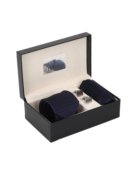 

Van Heusen Men Navy Blue Accessory Gift Set