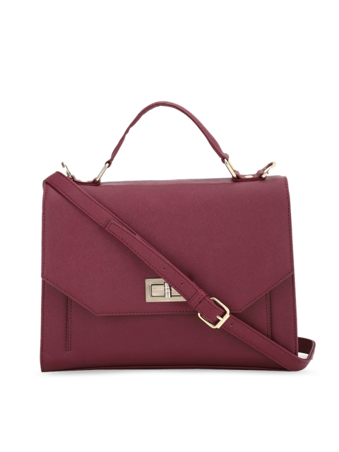 

Van Heusen Woman Maroon PU Structured Satchel