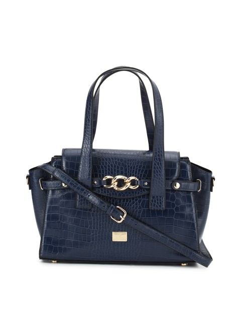 

Van Heusen Woman Navy Blue Animal Textured Handheld Bag