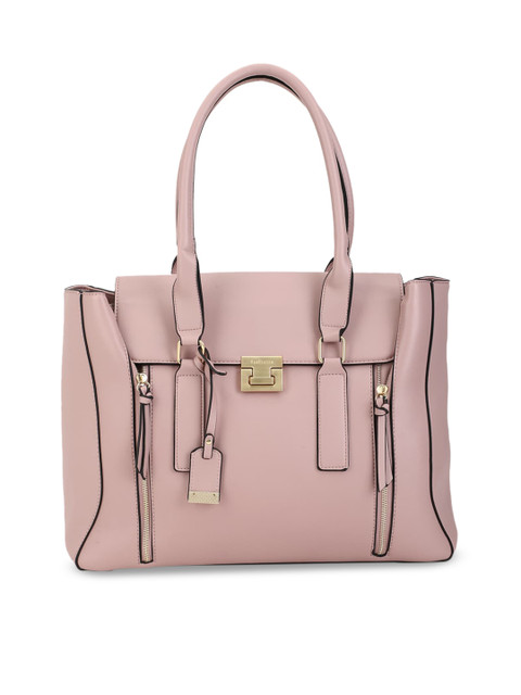 

Van Heusen Woman Pink Textured PU Swagger Handheld Bag