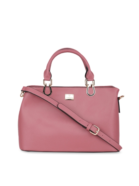 

Van Heusen Woman Pink Solid Structured Handheld Bag