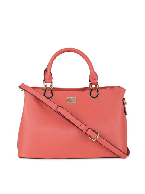 

Van Heusen Woman Pink PU Structured Handheld Bag with Applique