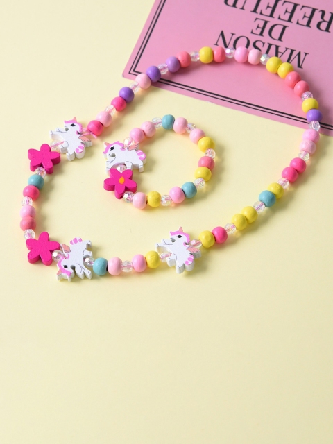 

EL REGALO Girls Multi-Coloured Beaded Jewellery Set