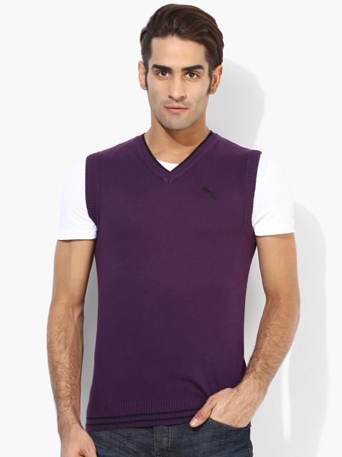 

PUMA Purple Sleeveless Sweater