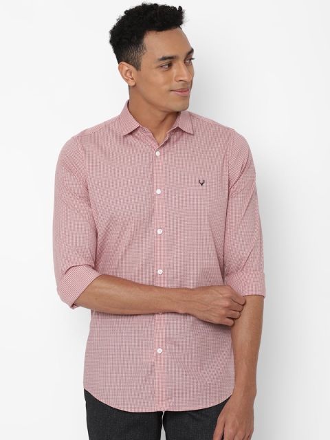 

Allen Solly Men Red Checked Slim Fit Casual Shirt
