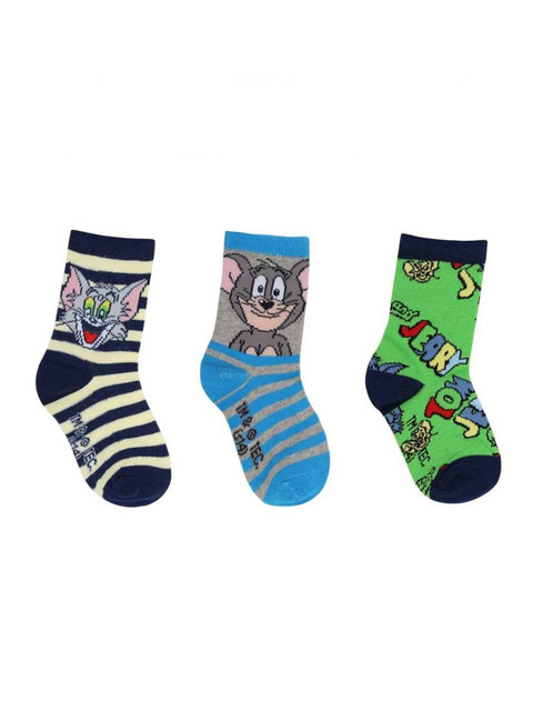 

Disney Boys Pack Of 3 Patterned Calf-Length Socks, Blue