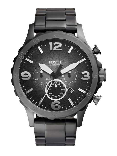 

Fossil Men Grey Nate Bracelet Style Analogue Watch With Chronograph JR1437IT