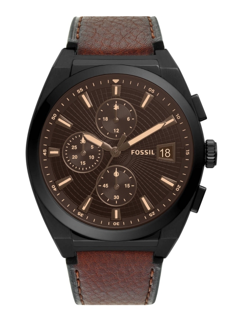

Fossil Men Coffee Brown Everett Analogue Chronograph Watch FS5798IT