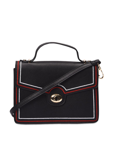 

Pavers England Black PU Structured Satchel