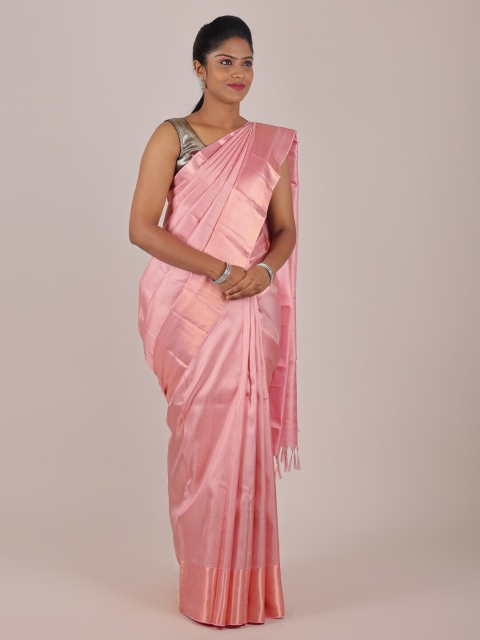 

Pothys Pink Zari Pure Silk Saree