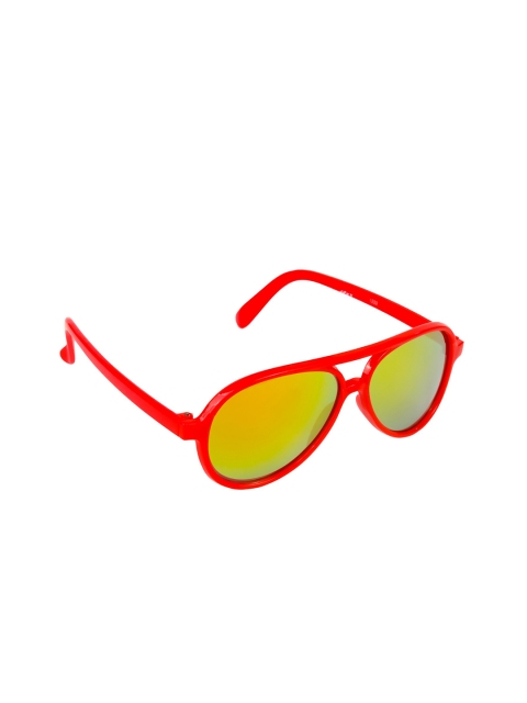 

Spiky Kids Green Lens & Red Oval Sunglasses with UV Protected Lens 1232_Red_Grn