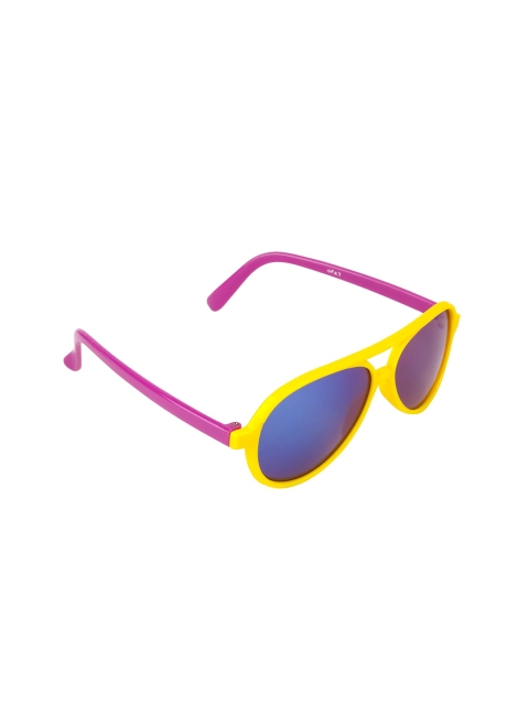 

Spiky Unisex Kids Purple Lens & Yellow Sunglasses with UV Protected Lens 1232_Ylwv_Mrc