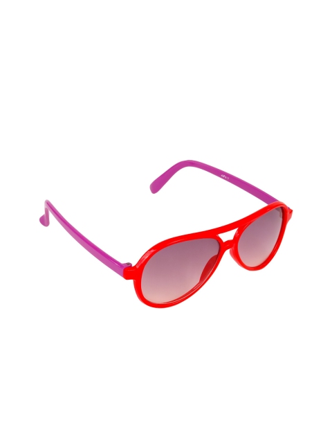 

Spiky Kids Grey Lens & Red Aviator Sunglasses with UV Protected Lens 1232_Redv_Gry