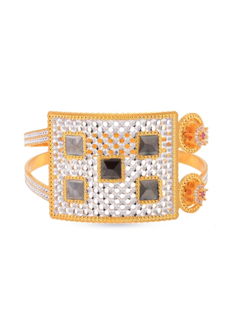 

Tistabene Women Red Gold-Plated Studded Kada Bracelet