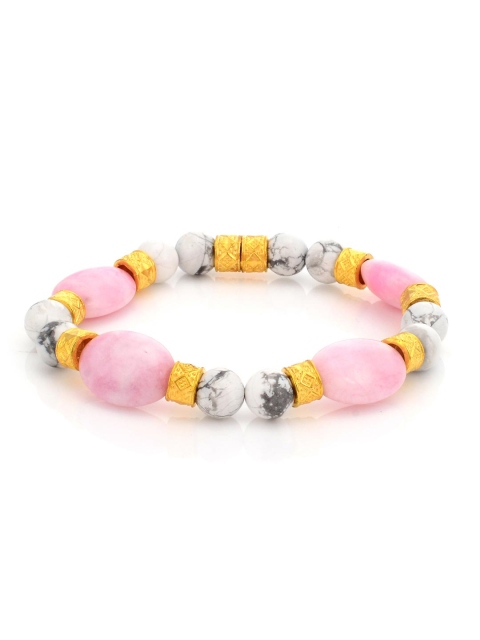 

Tistabene Women Gold-Toned & Pink Gold-Plated Bracelet