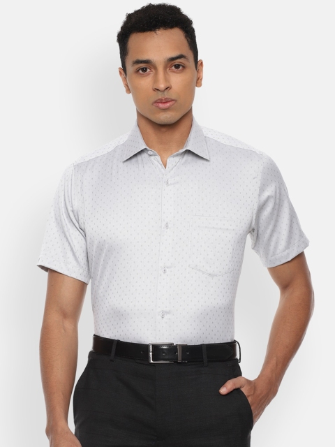 

Van Heusen Men Grey Printed Formal Shirt