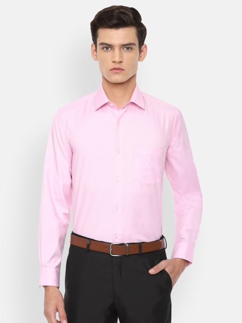 

Van Heusen Men Pink Solid Regular Fit Formal Shirt