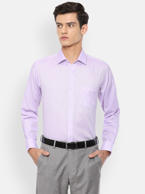 

Van Heusen Men Purple Solid Regular-Fit Formal Shirt