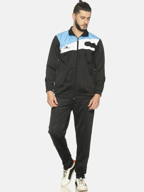 

HPS Sports Men Blue & White Solid Track Suit