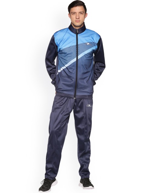

HPS Sports Men Blue Solid Tracksuit