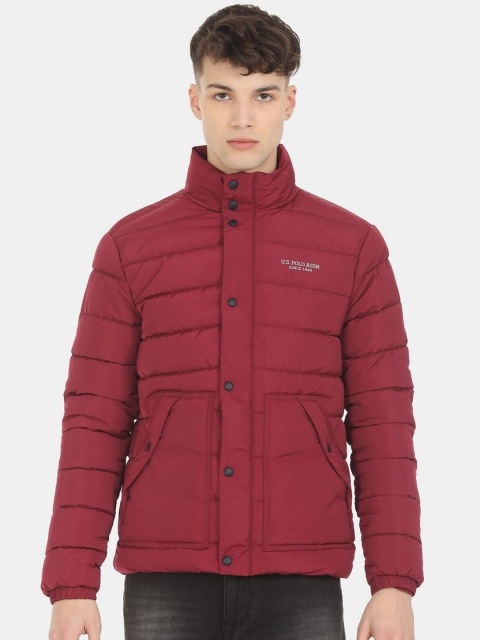 

U S Polo Assn Men Red Puffer Jacket