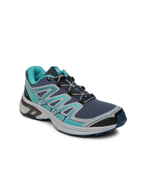 

Salomon Women Blue and Green Wings Flyte 2 Running Shoes