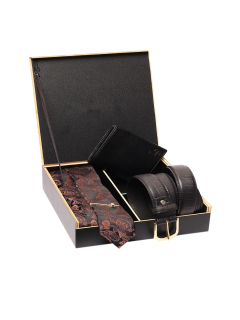 

LOUIS STITCH Men Brown Printed Accessory Gift Set, Multi