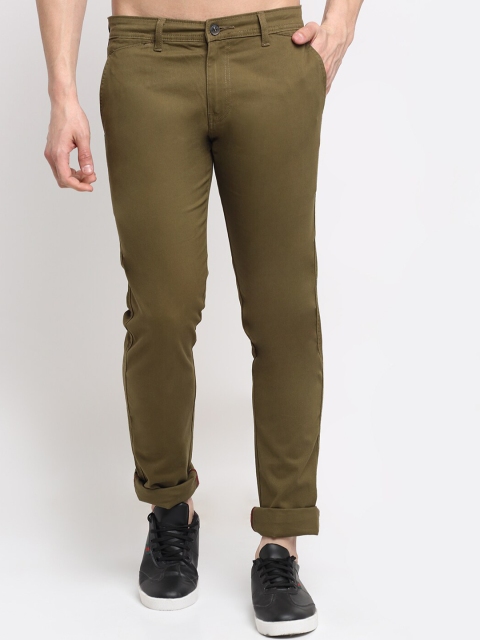 

La Mode Men Khaki Smart Slim Fit Trousers
