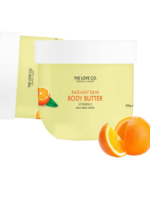 

THE LOVE CO. White Vitamin C Body Butter For Brightening Skin, Moisture Face & Body 200g