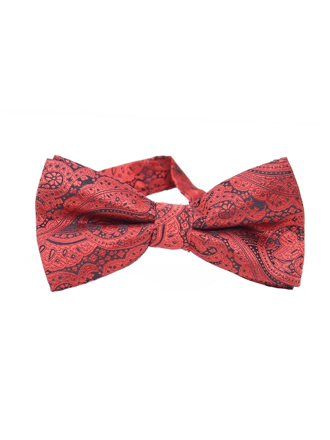 

Calvadoss Men Orange & Black Woven Design Bow Tie