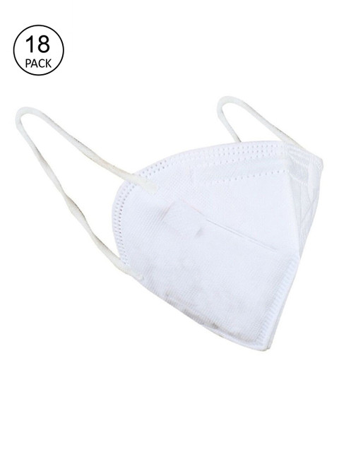 

OOMPH Pack Of 18 5-Ply Reusable Anti-Pollution KN95 Masks, White