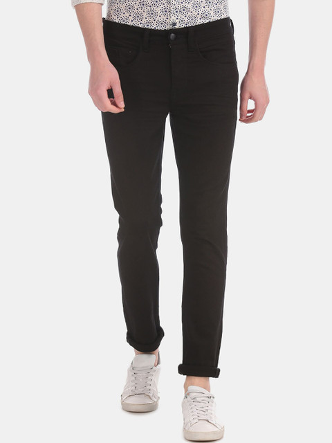

U.S. Polo Assn. Denim Co. Men Black Solid Skinny Fit Jeans