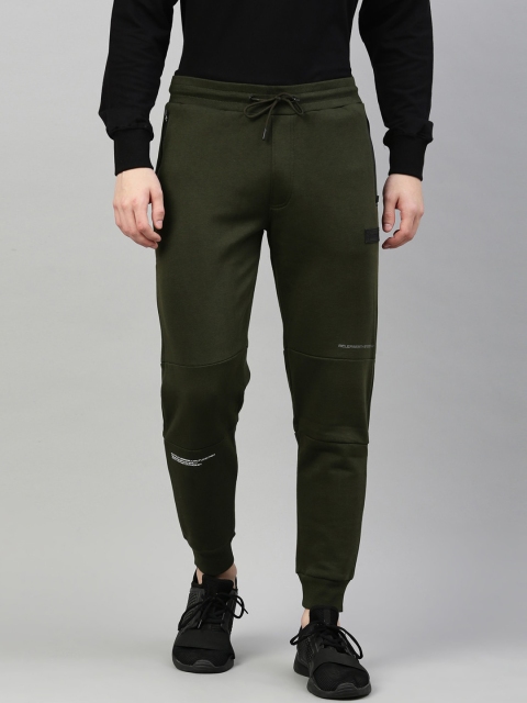 

FILA Men Green Solid Regular Fit Cotton Joggers