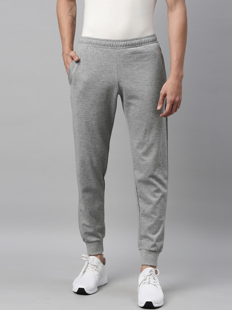 

FILA Men Grey Solid Cotton Joggers