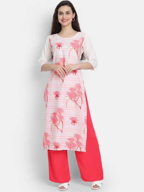 

KALINI Women Multicoloured Floral Printed Crepe Kurta, Multi
