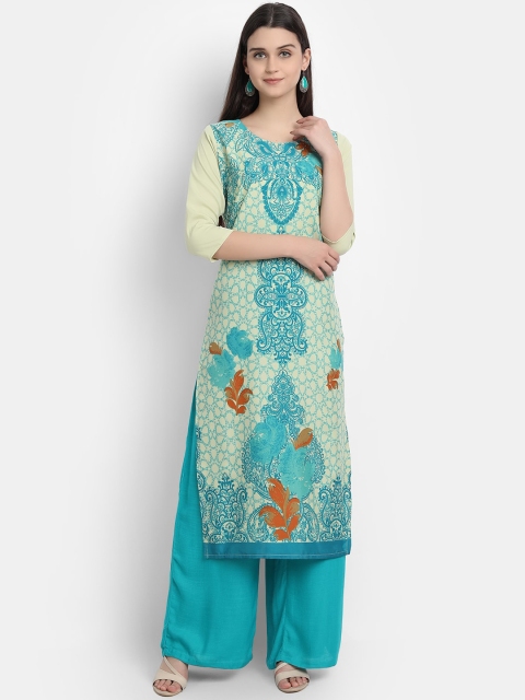 

KALINI Women Green Ethnic Motifs Printed Kurta