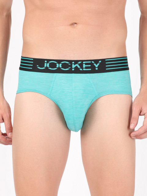 

Jockey Move Collection Men Sea Green Solid Briefs MM04