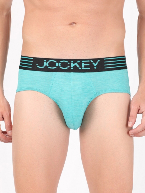 

Jockey Move Collection Men Turquoise Blue Solid Briefs MM04