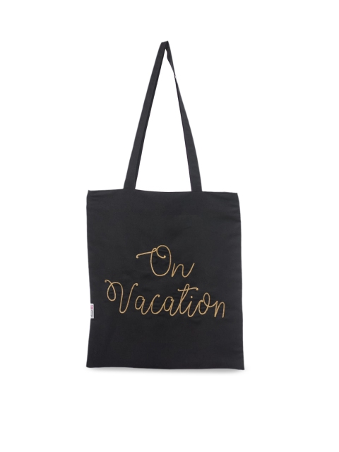 

BandBox Black Printed Shopper Tote Bag