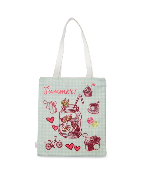 

BandBox Off White Printed Shopper Tote Bag