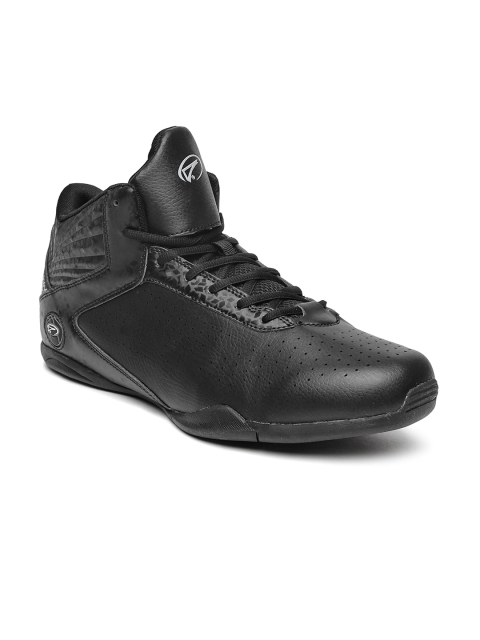 

Boltio Men Black Perforated Basketball Shoes
