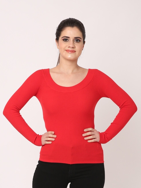 

NoBarr Women Red Pullover