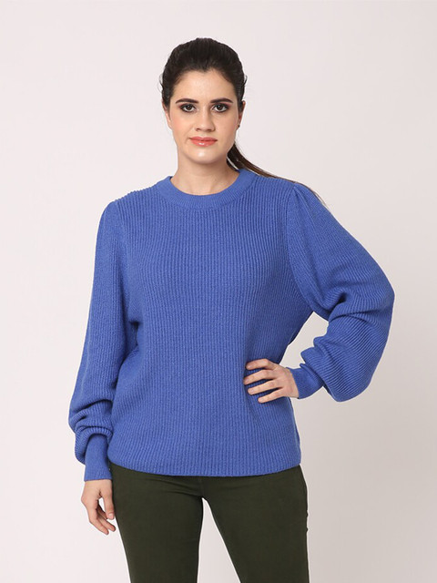 

NoBarr Women Blue Pullover